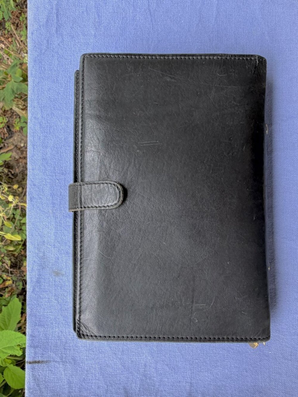 COACH Vintage Organizer Planner 6-Ring Refillable Binder Journal Black Notebook